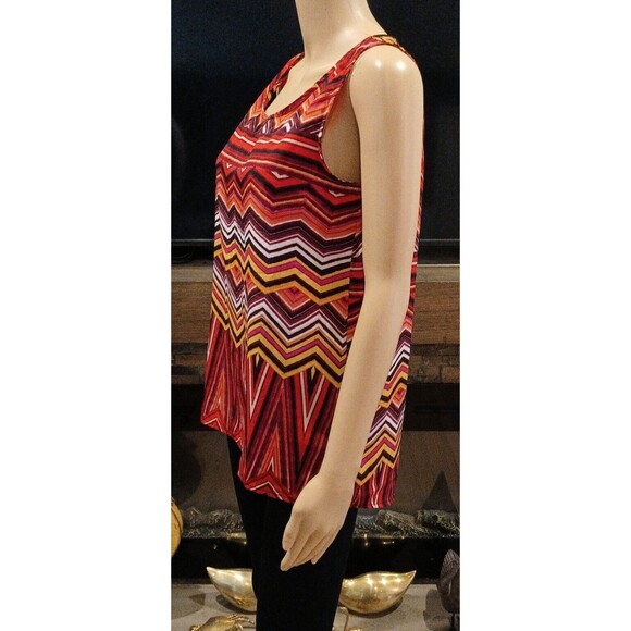 Olive & Oak Women's Small Sleeveless Aztec Beachy Boho Summer Tank Top - Picture 2 of 7